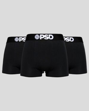 underwear factory Solids 3 Pack - Black