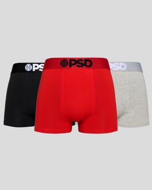 underwear factory Solids 3 Pack - Heat