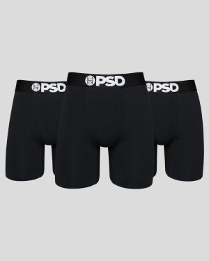 underwear factory Solids 3 Pack - Black