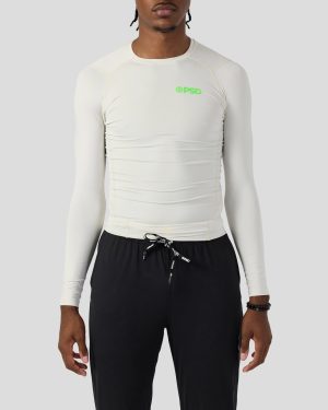 underwear factory Compression Tee Long Sleeve - Ash