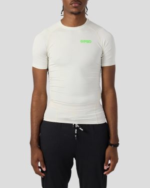 underwear factory Compression Tee Short Sleeve - Ash