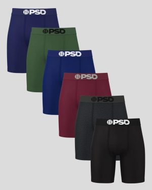 underwear factory Solids 6 Pack - Dark Tones